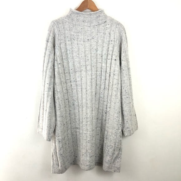 Madewell Gray Donegal Mockneck Sweater Dress XL - Picture 5 of 9